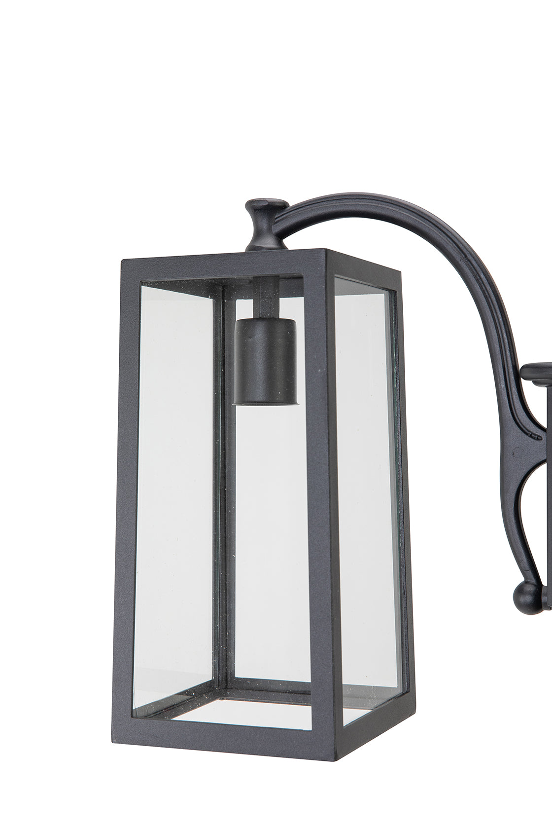 6 Packs Bundle of LUTEC-HIGH POST 3-Head Die-Cast Aluminum LED Outdoor Hard Wired Street Light (Head & Pole), Black