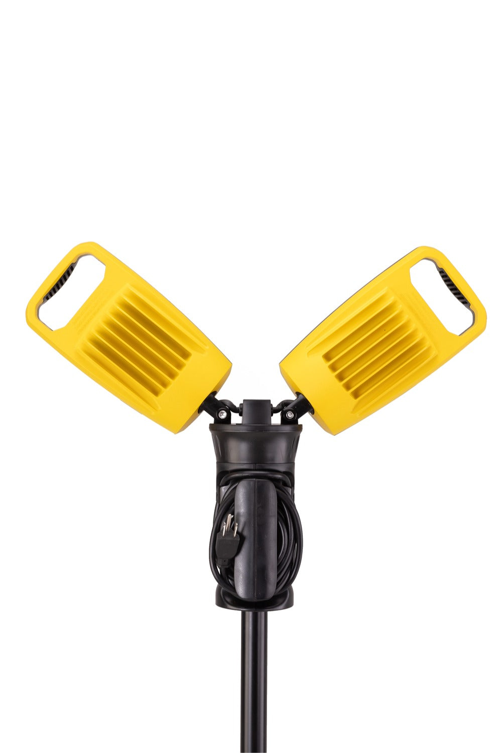 LUTEC Work Light with Stand, 10000 Lumen Dual-Head LED Work Light with Telescoping Tripod, Portable Corded LED Job Site Lighting 5000K 100W Indoor Outdoor Lighting