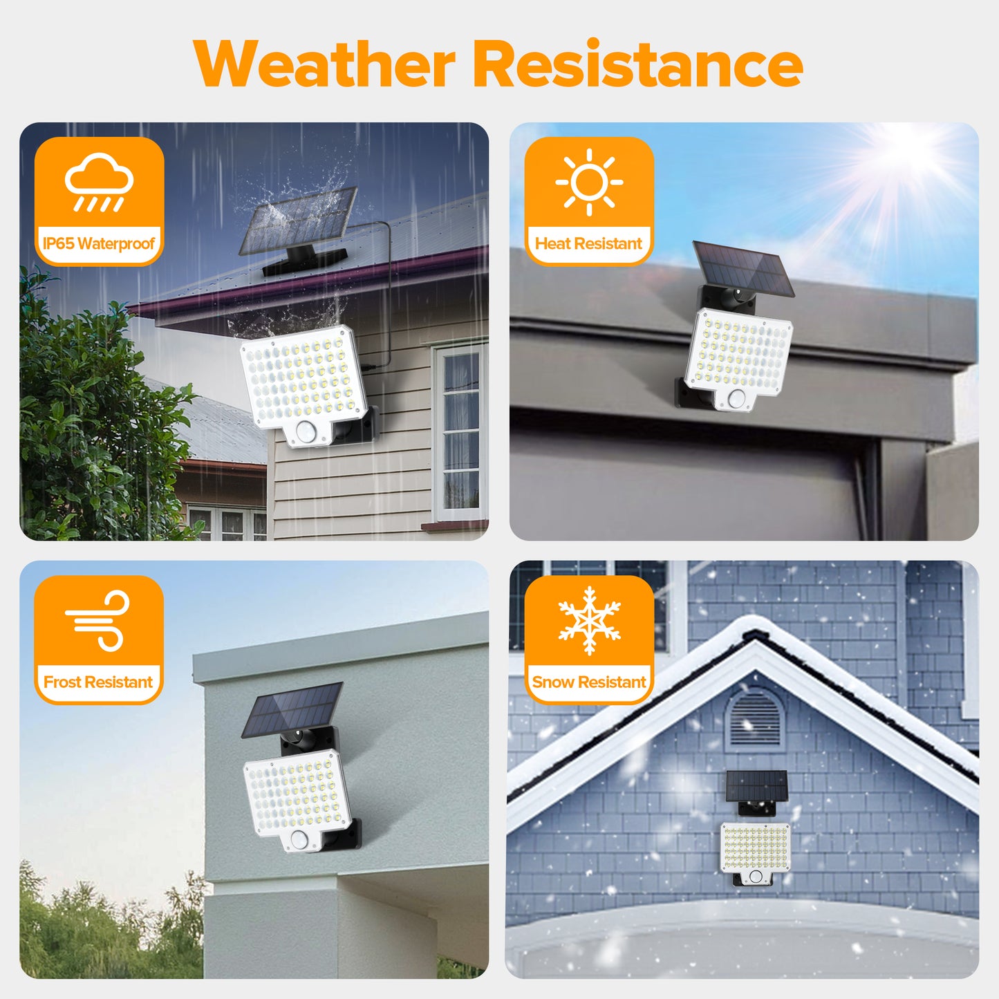 8Packs LUTEC Solar Lights Outdoor, 240 LED 3000LM Solar Powered Motion Sensor Flood Lights with Remote, Solar Flood Light with 3 Modes, Security Lights with 16.4Ft Cable IP65 Waterproof for Yard