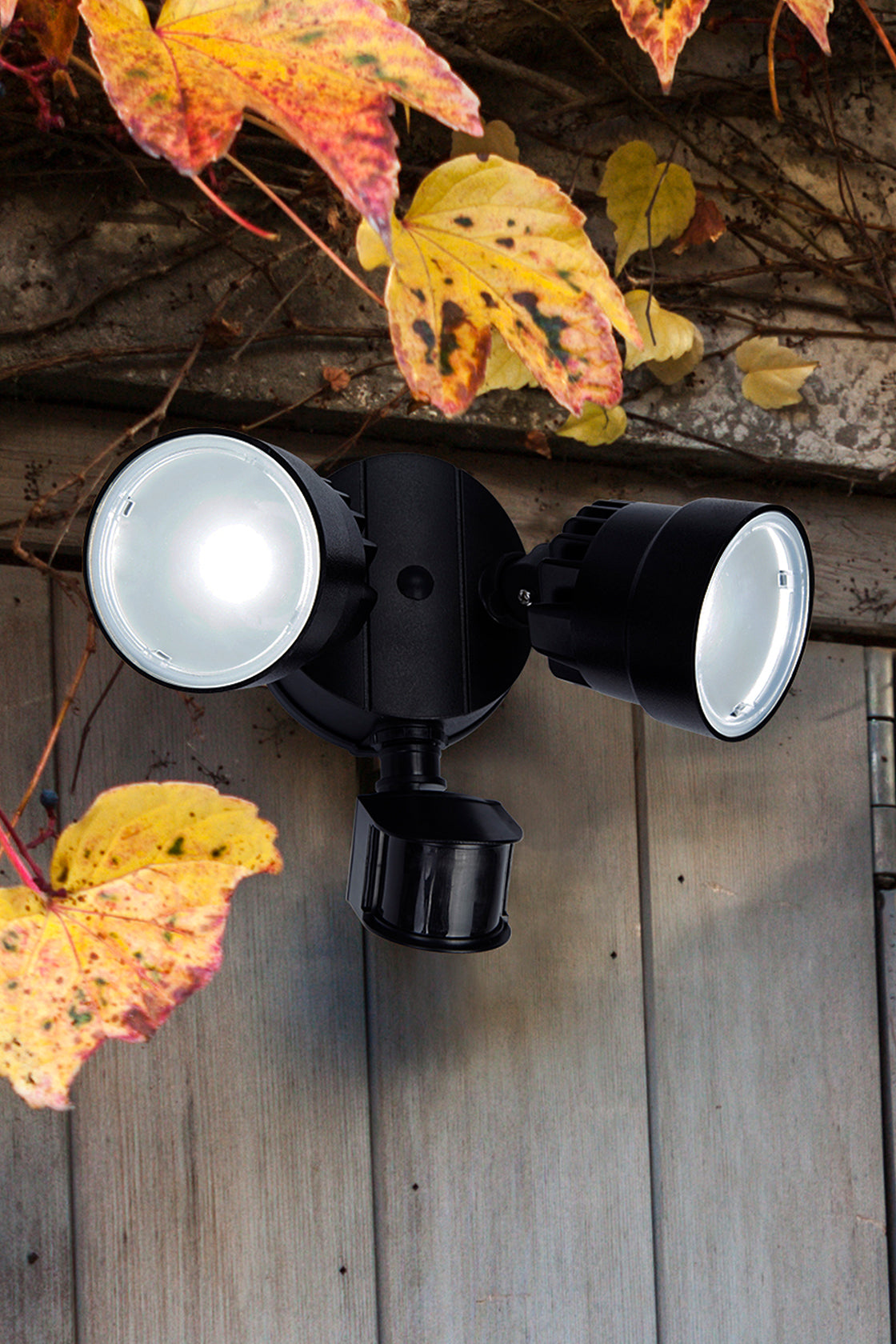 8 PACKS LUTEC-Shrimp 1130LM, 5200K, 13.5W, LED 110°Motion Activated, D2D, Dual-Head Floodlight