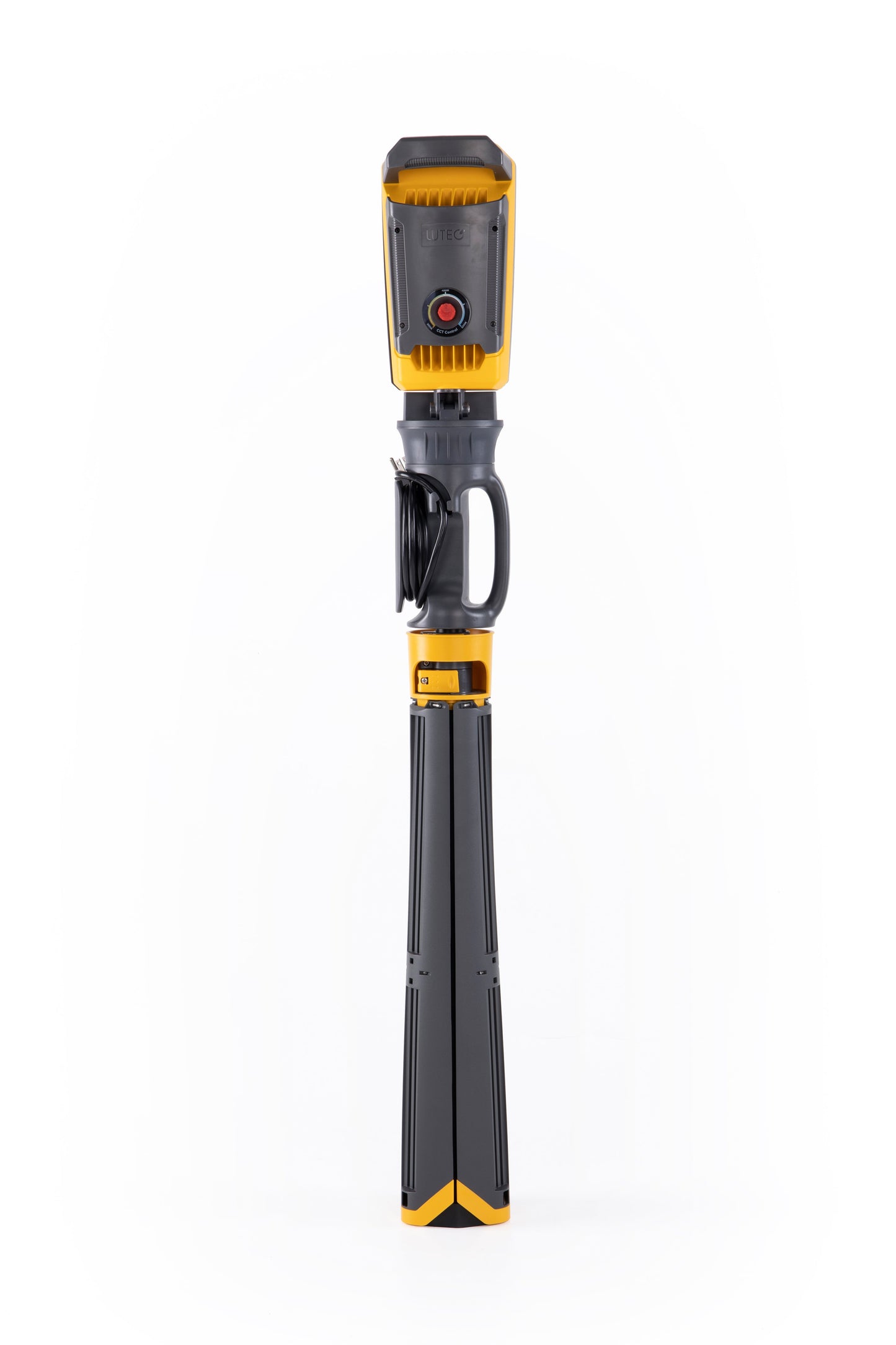 LUTEC led work light,Max 11000 Lumen,Adjustable Color Temperature, Dual Rotating Heads,Tri-pod stands with flip lock 93W Dimmable led site light