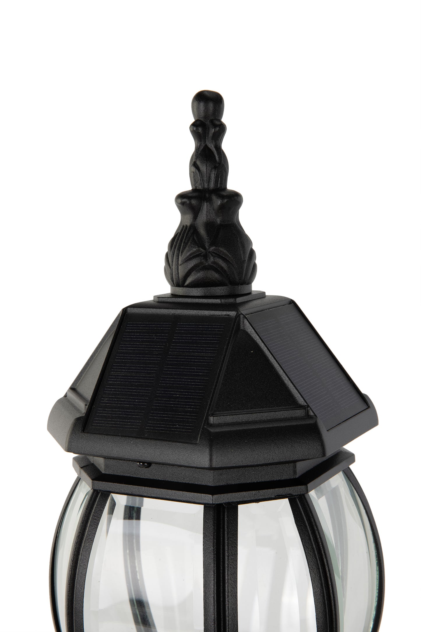 LUTEC -Solar Post Light with Pier Mount Base, Dusk to Dawn, Aluminium Solar Lamp Post Light, Waterproof for Outside