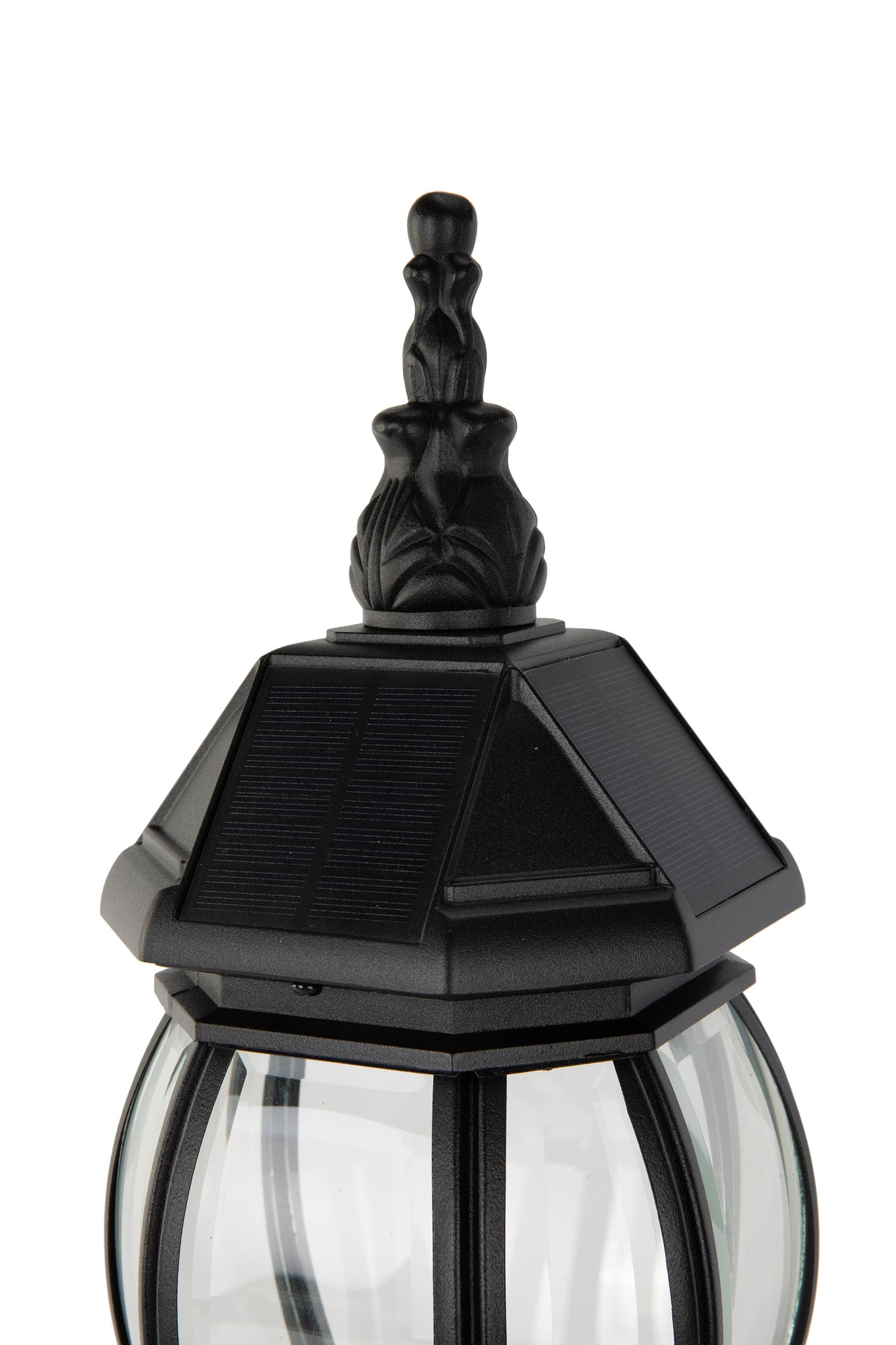 LUTEC -Solar Post Light with Pier Mount Base, Dusk to Dawn, Aluminium