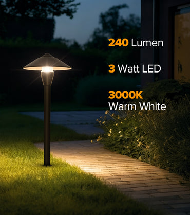 LUTEC 12V Low Voltage Landscape Lighting, Die-cast Aluminum Spot Lights with Connectors, Low Voltage Pathway Lights with Spotlights Waterproof for Tree Garden Yard Pathway，8 PACK