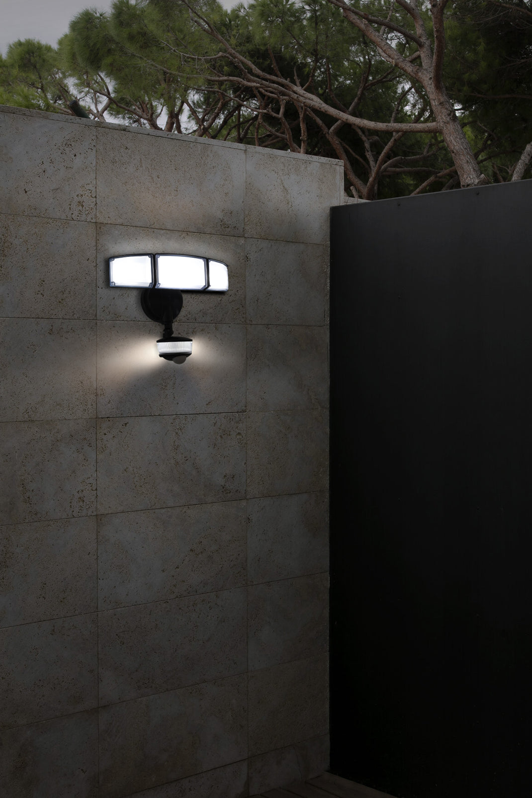 Motion Sensor Light Indoor LUTEC 80W 9000LM LED Security Light - 4 Head Motion Sensor Floodlight