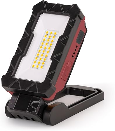 LUTEC Rechargeable Work Light, 1000 Lumens LED Magnetic Light with Magnetic Base and Hanging Hook，360°Rotate and 200°Swivel for Car Repair, Emergency and Camping