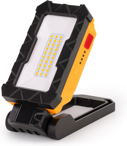LUTEC - Rechargeable Work Light, 1000 Lumens LED Magnetic Light with Magnetic Base and Hanging Hook, 360° Rotation and 200° Rotation for Car Repair, Emergency and Camping [Energy Class A]