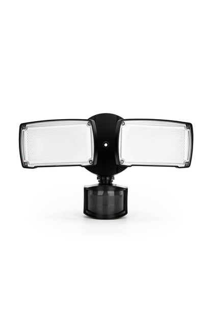 LUTEC-ALDI 3500LM, 5000K, 38W, LED 180°Motion Activated, D2D, Dual-Head Floodlight