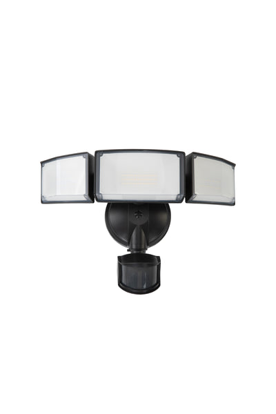 LUTEC-LED Security Lights with Motion Sensor, 6300LM, 5000K, 72W, with 3 Adjustable Heads, LED Motion Sensor Light, Dusk to Dawn, Black
