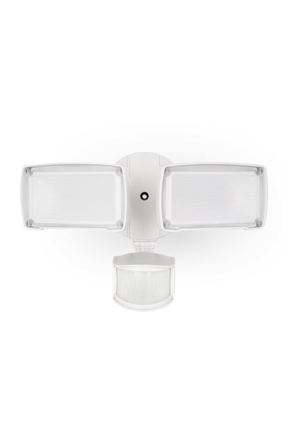 LUTEC-ALDI 3500LM, 5000K, 38W, LED 180° Motion Activated, D2D, Dual-Head Floodlight