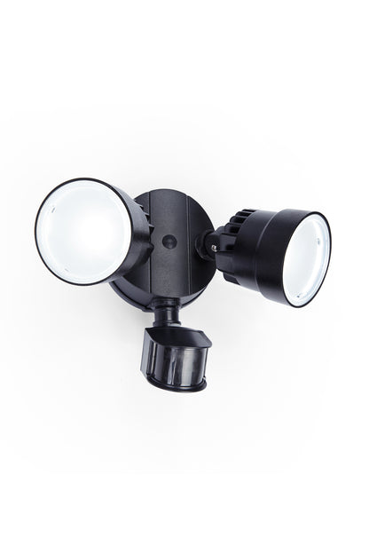 LUTEC-Shrimp 1130LM, 5200K, 13.5W, LED 110°Motion Activated, D2D, Dual-Head Floodlight