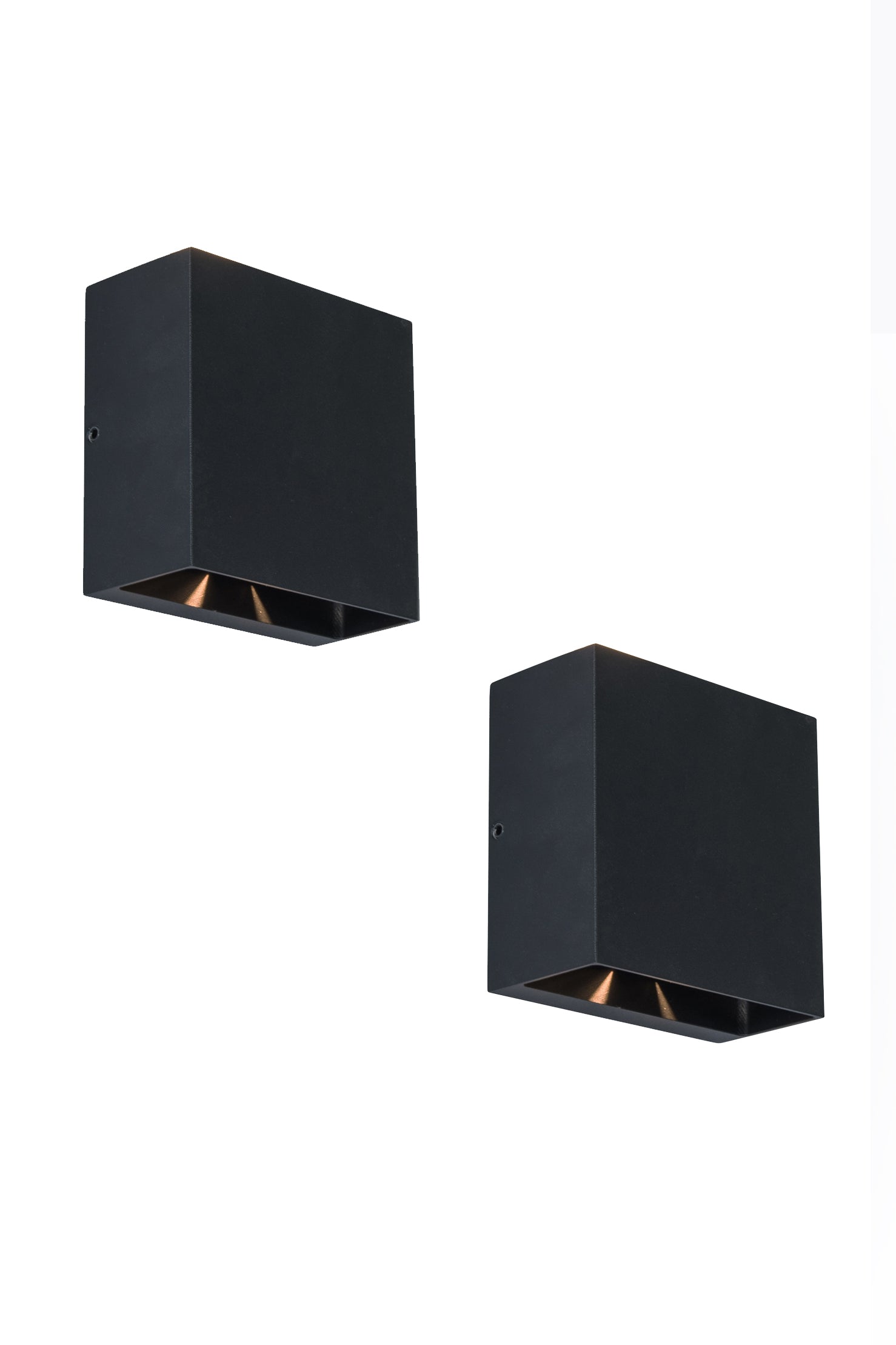 2 Packs LED Up & Down Modern Wall Light 10W 3000K Warm White Adjustable Exterior Bedroom