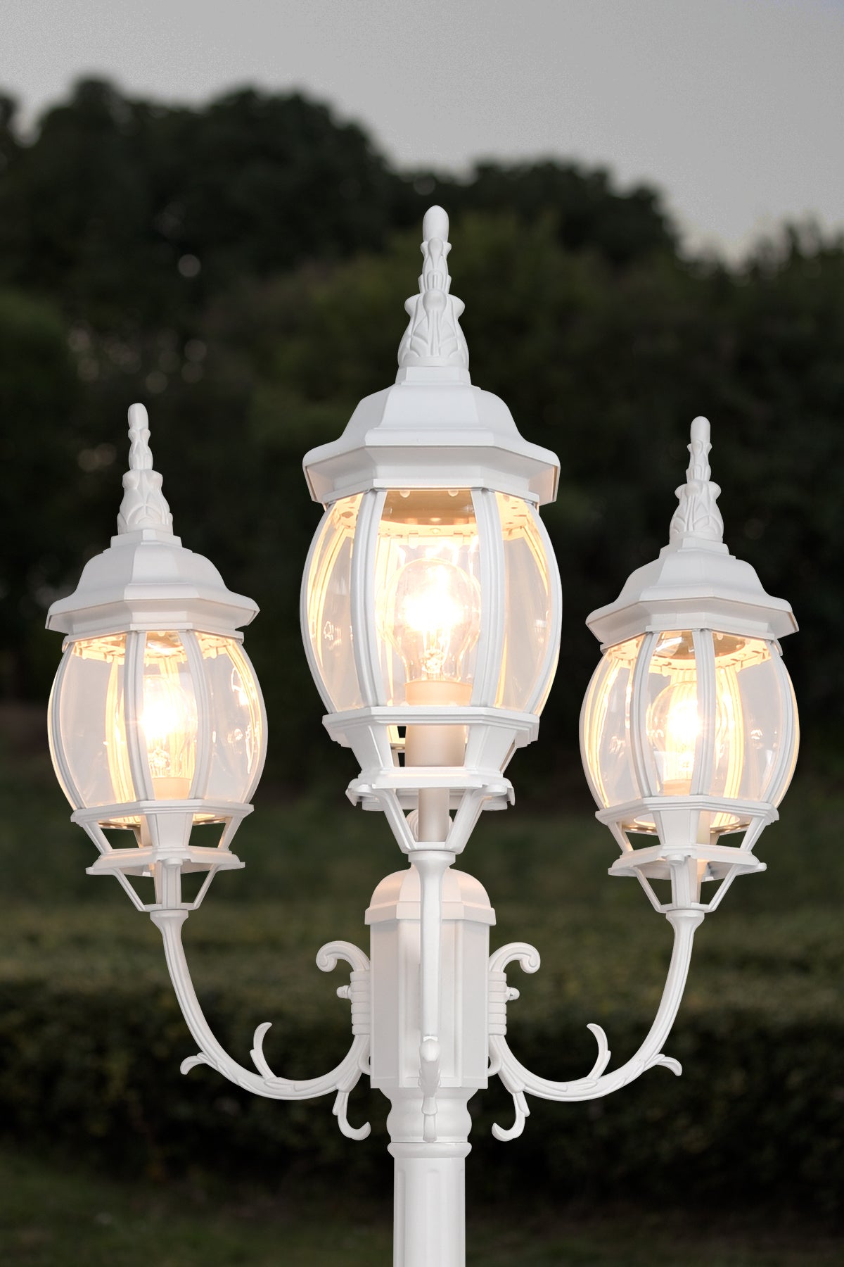 DIONE Street lamp White pole for Outdoor Garden 1946A Liberti