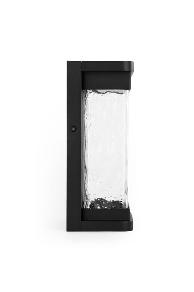 LUTEC-STARRY LED Outdoor Wall Sconce With Seeded Glass Surround, 16.5W, 795LM, 3000K