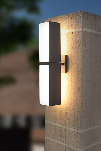 LUTEC-CUBA LED Outdoor Up & Down 350° Rotational Wall Sconce LUTEC-CUBA LED Outdoor Up & Down 350° Rotational Wall Sconce