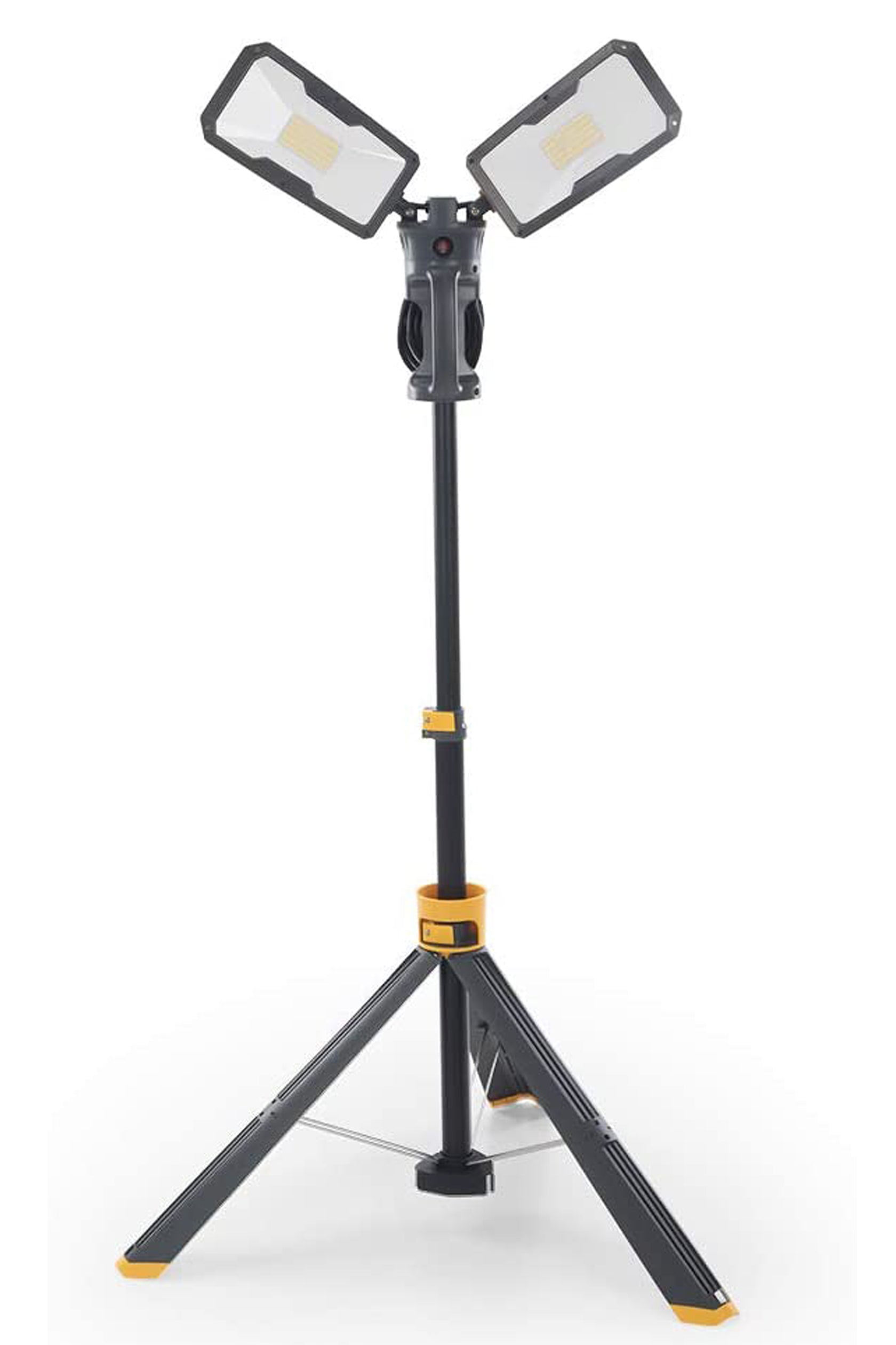 led work light Max 11000 Lumen，Adjustable Temperature Dual Rotating Heads，Tri pod stands flip lock 93W Dimmable led site light